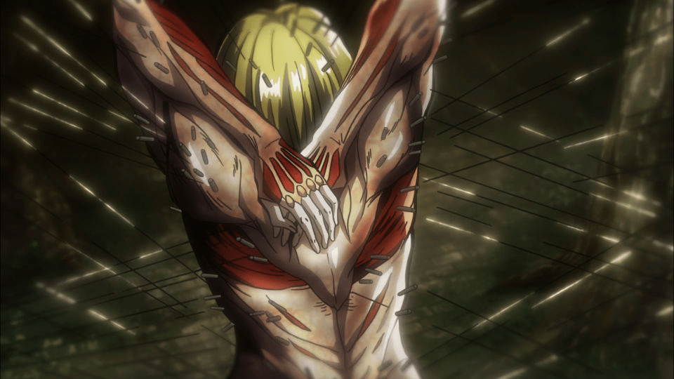 escenas de acción de Attack on Titan