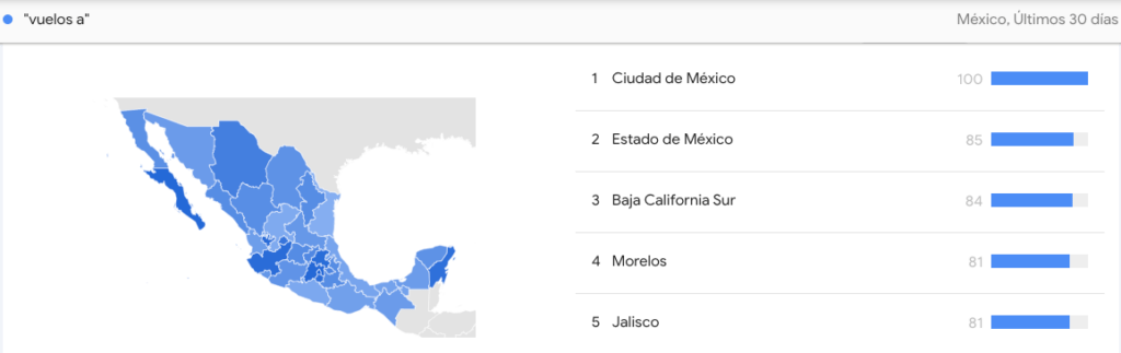 destinos vacaciones Google