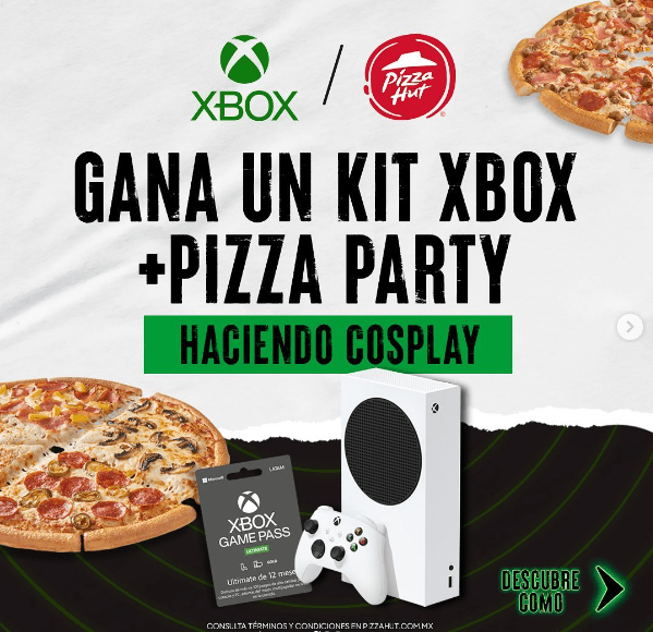Xbox y Pizza Hut