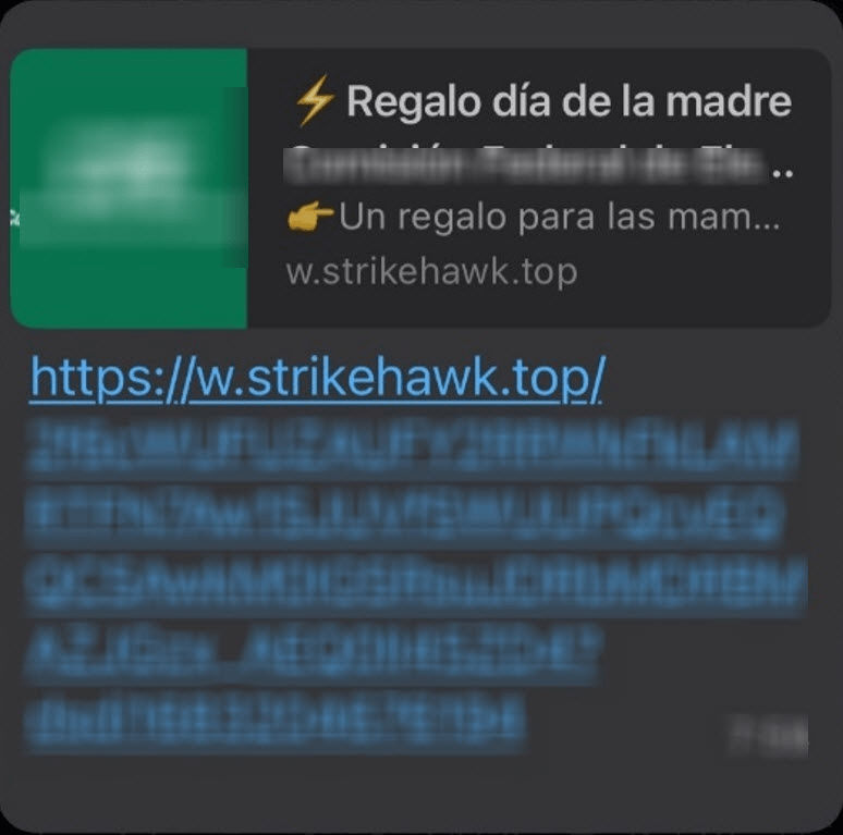 engaño WhatsApp Día de las Madres
