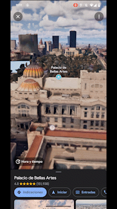 Google maps vista inmersiva