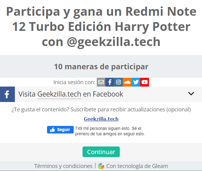 Redmi Note 12 Turbo participar