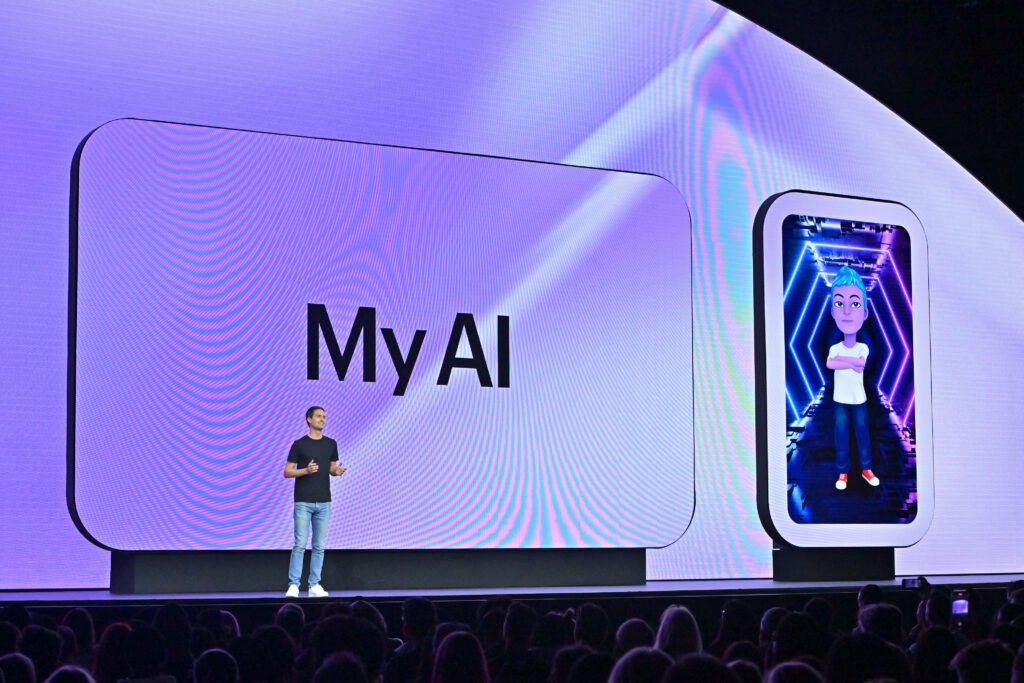chatbot snapchat IA mensajes