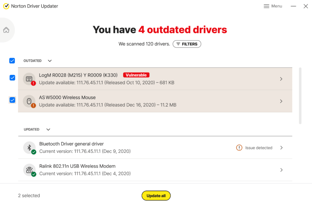 Norton Driver Updater PC