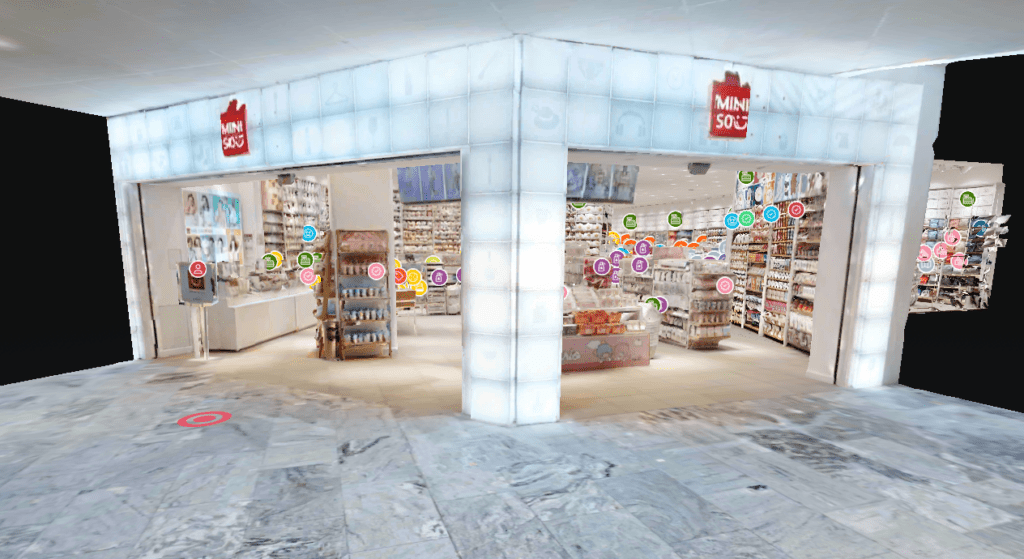Miniso experiencia recorrido virtual