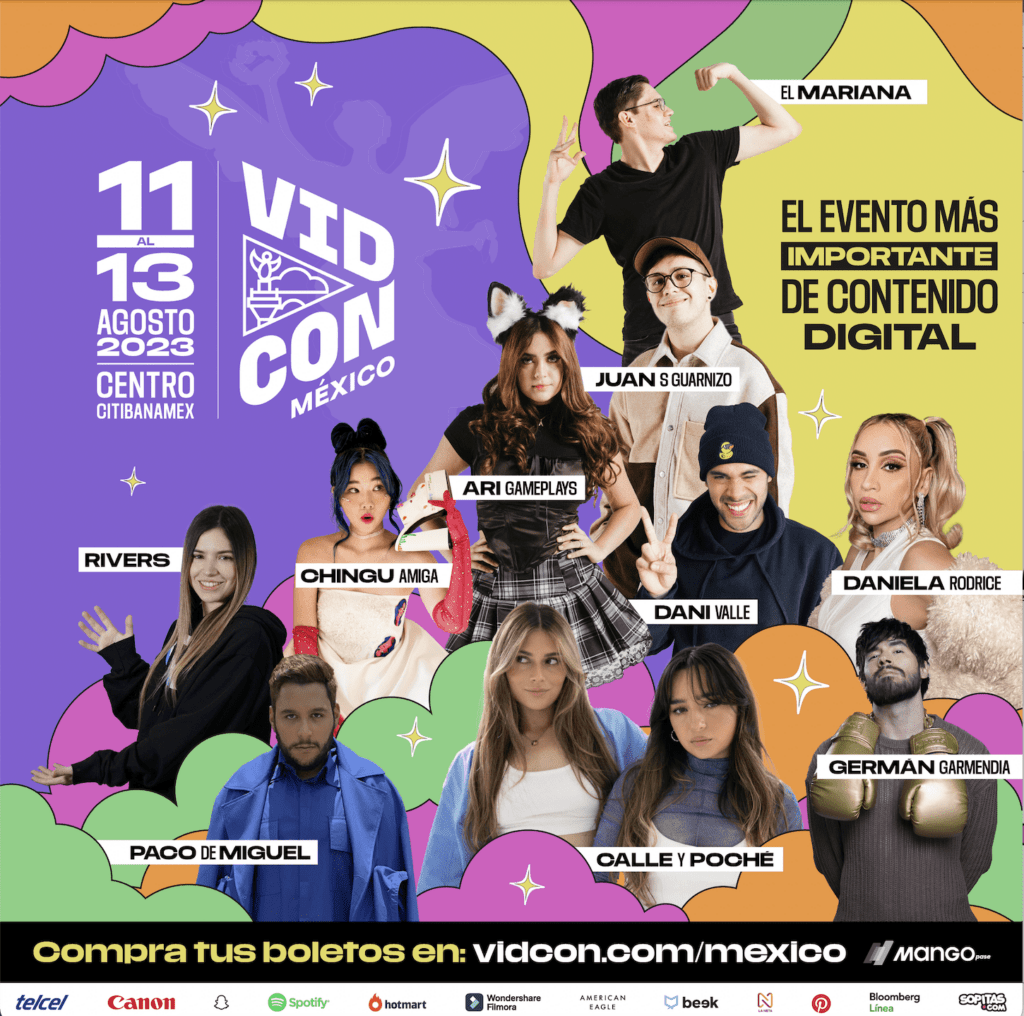 Vidcon México 2023 Programación