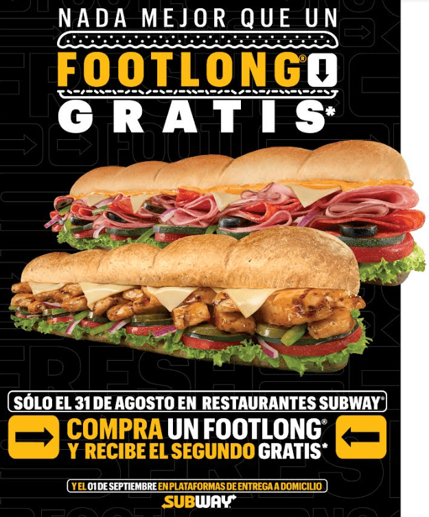 SUBWAY footlongs segundo año