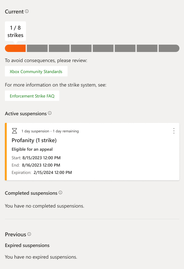Xbox Strikes