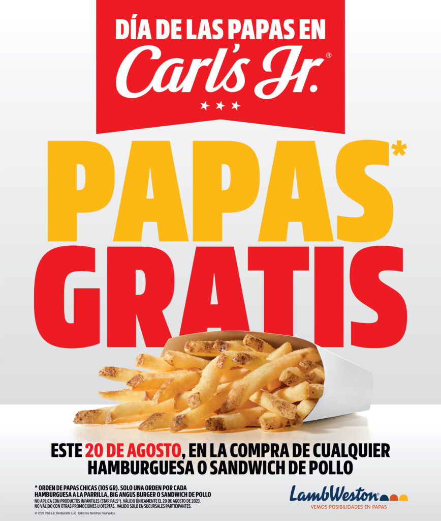 Carl´s Jr. Día de las papas