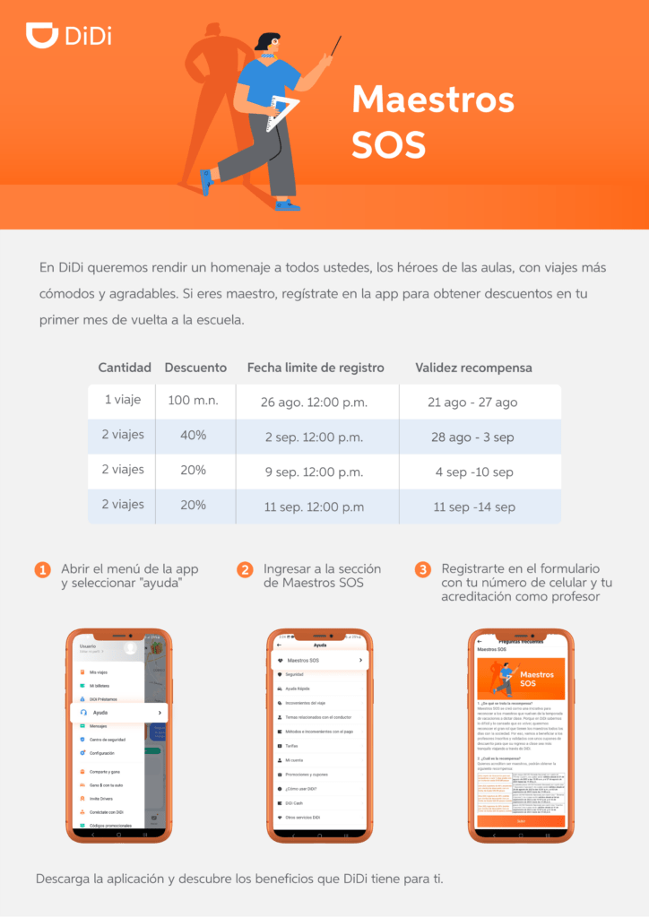 Regreso clases Didi docentes