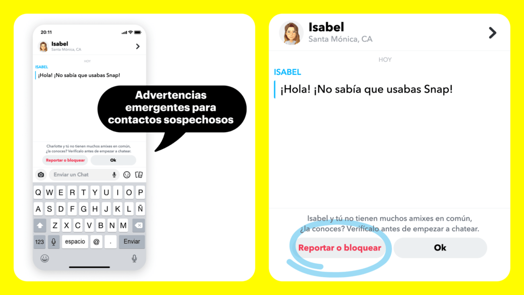 Snapchat medidas seguridad menores