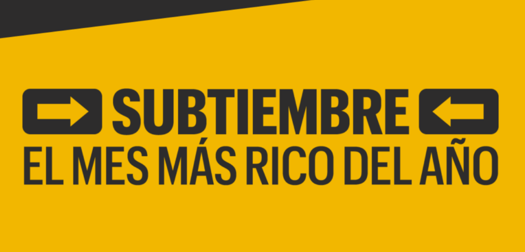 Subway promoción subtiembre mes