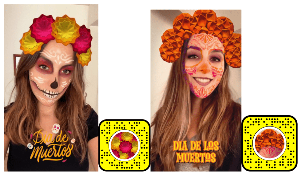 día de muertos snapchat