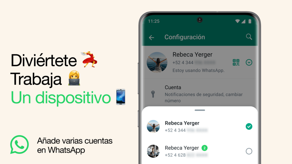 cuentas WhatsApp aplicación