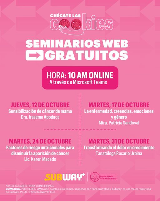 subway seminarios cáncer mama