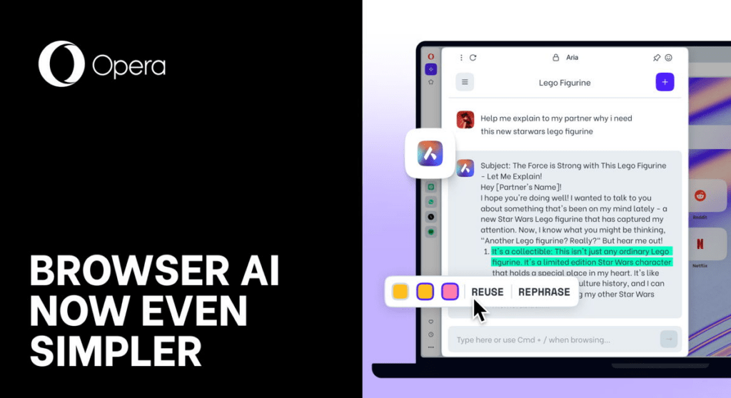 Opera IA nuevas herramientas