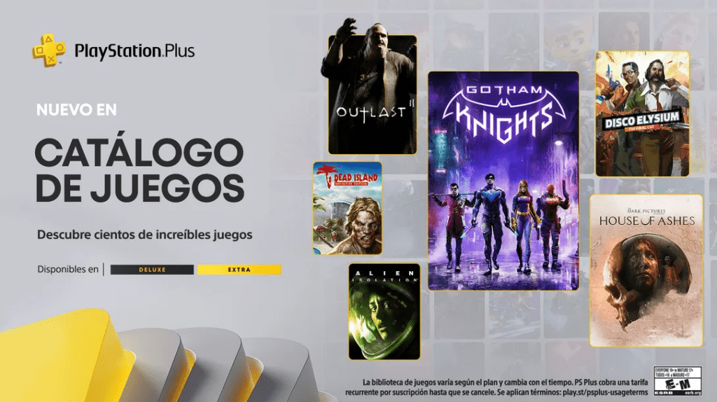catálogo playstation plus octubre