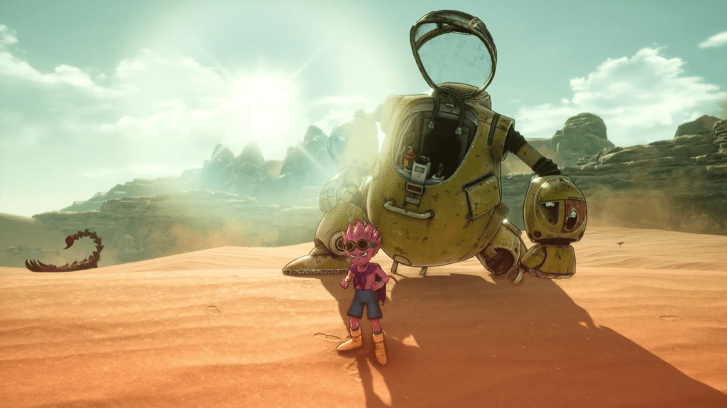 Sand land gameplay combate