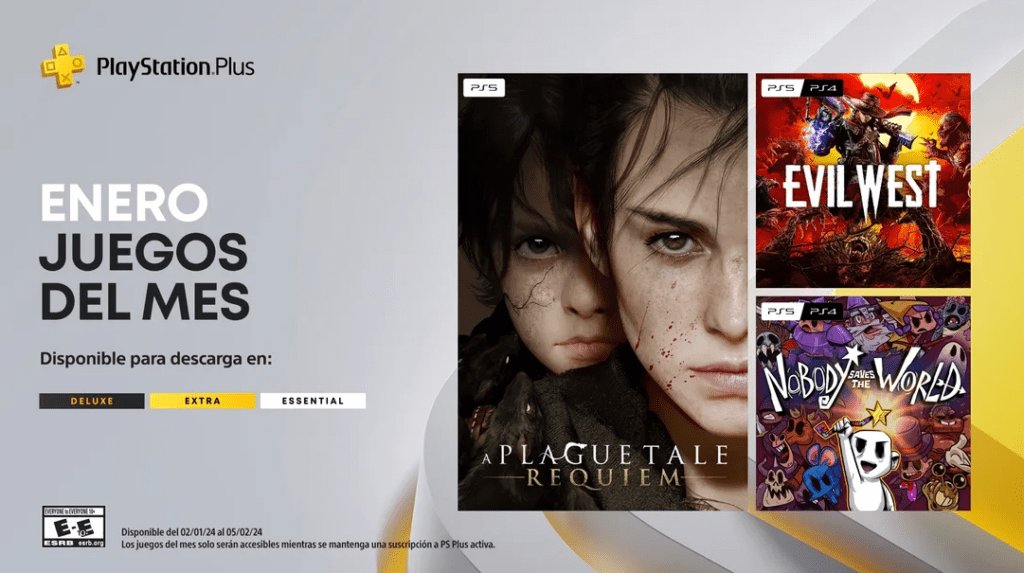 playstation Plus enero 2024
