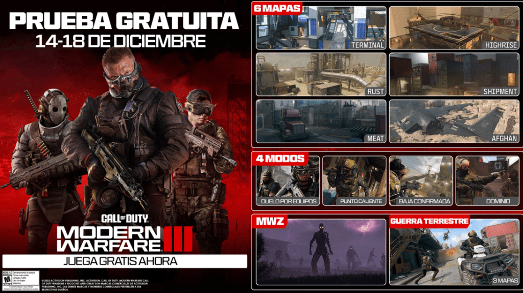 Modern Warfare III gratuito