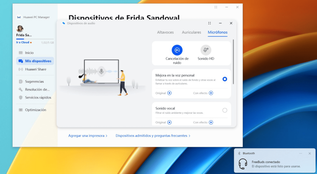 huawei MateBook videollamadas