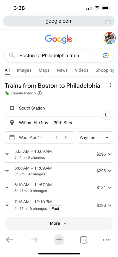 viajes sostenibles google