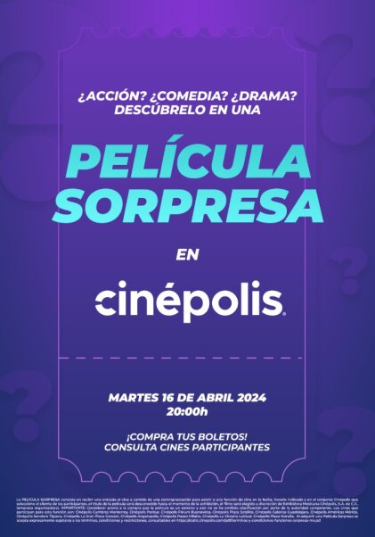 película sorpresa Cinepolis 1
