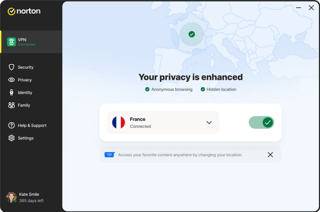 norton servicios vpn protección