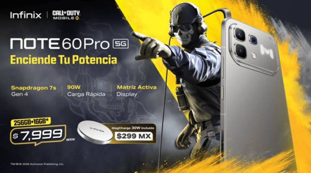 Infinix
Serie Infinix NOTE 60 Call of Duty: Mobile Edition 